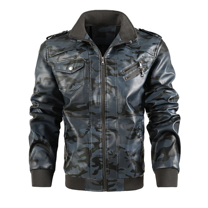 Camouflage leisure jacket for men with stylish zippered pockets Lune London