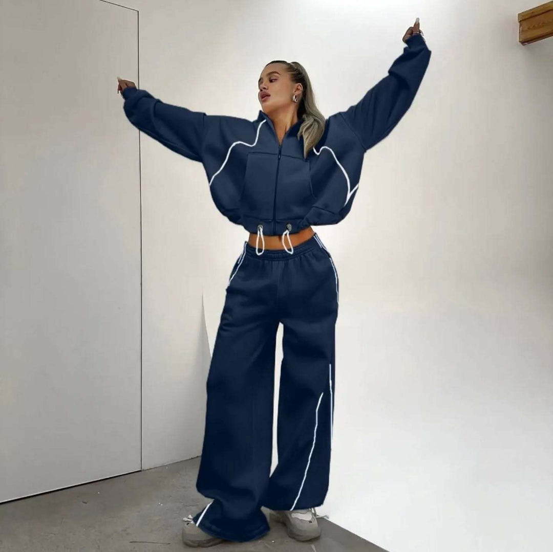 Oversized leisure jacket set for women and wide pants Lune London
