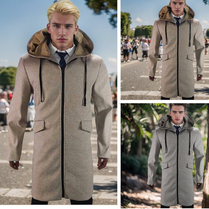 Trendy parka coat for men with removable hood and practical pockets Amarae