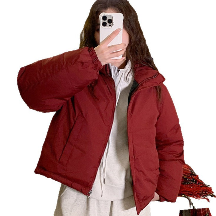 Ladies short quilted leisure jacket with side zippered pockets Amarae