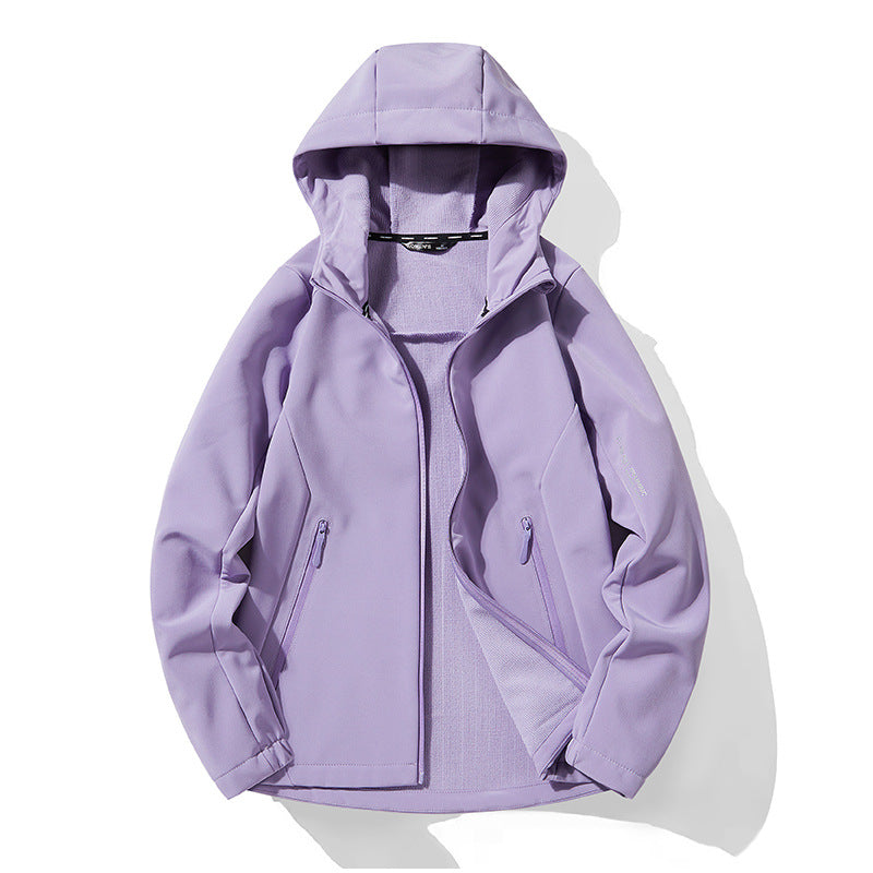 Men's Lightweight Softshell Hoodie with Fleece Lining and Water-Repellent Surface Amarae