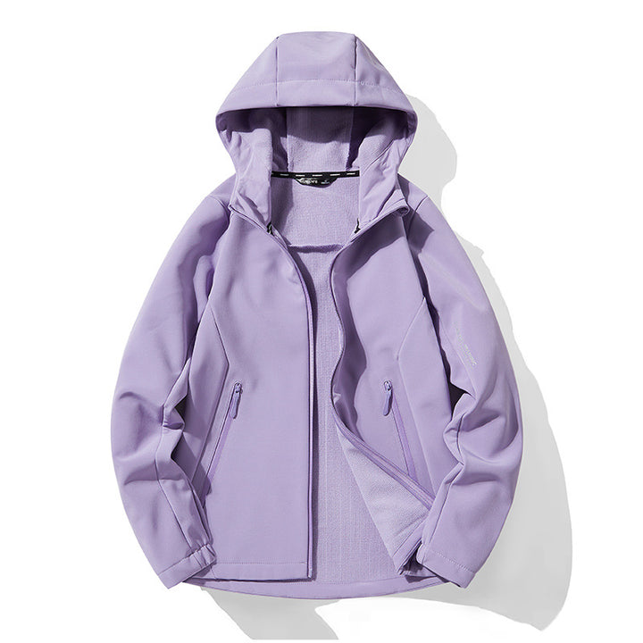 Men's Lightweight Softshell Hoodie with Fleece Lining and Water-Repellent Surface Amarae