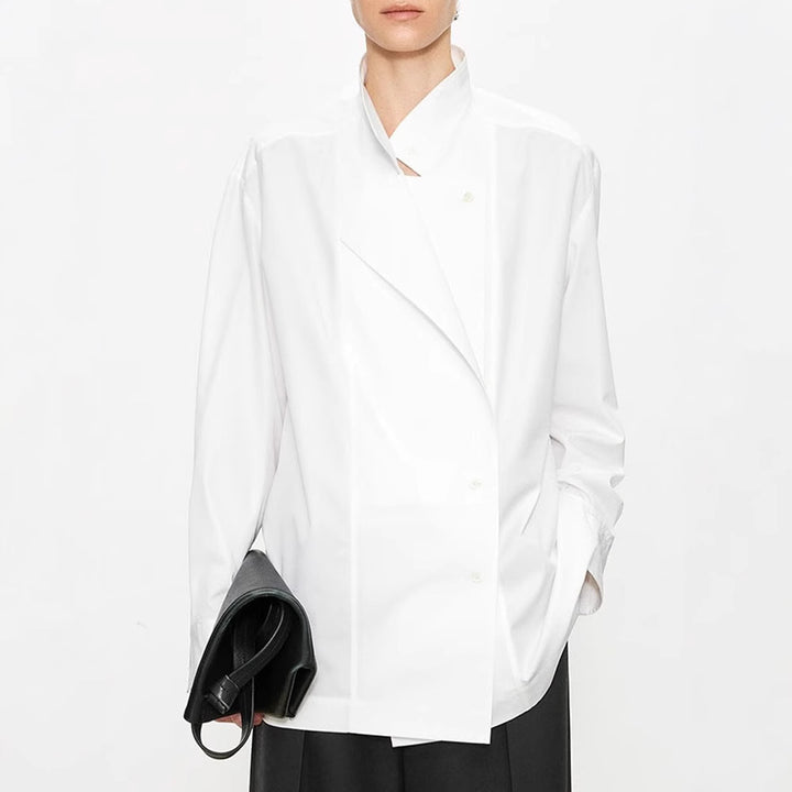 Chemisier blouse asymétrique à la mode pour femmes Chic & Stil