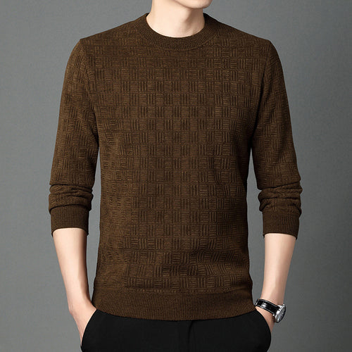 Comfortable knitted sweater for men with a unique structure Amarae