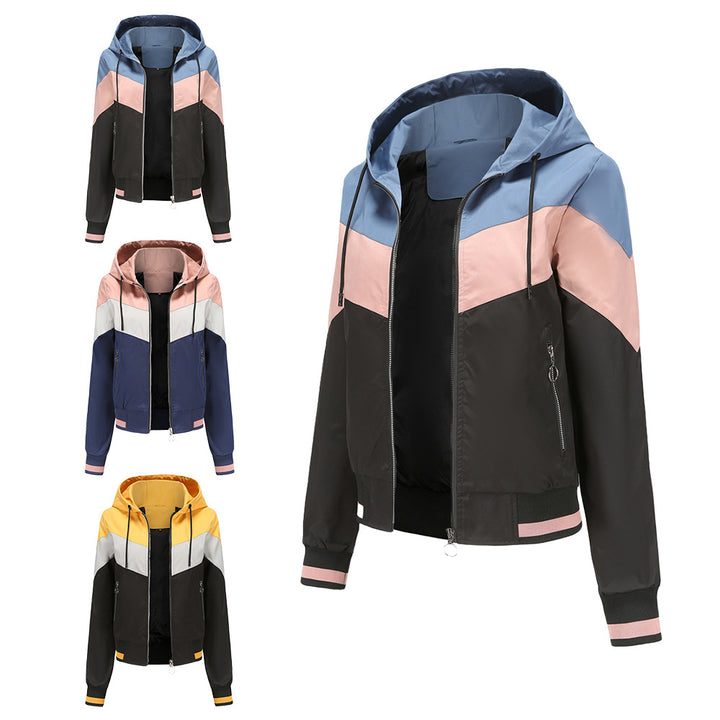 Windbreaker jacket for women with practical zip pockets Lune London