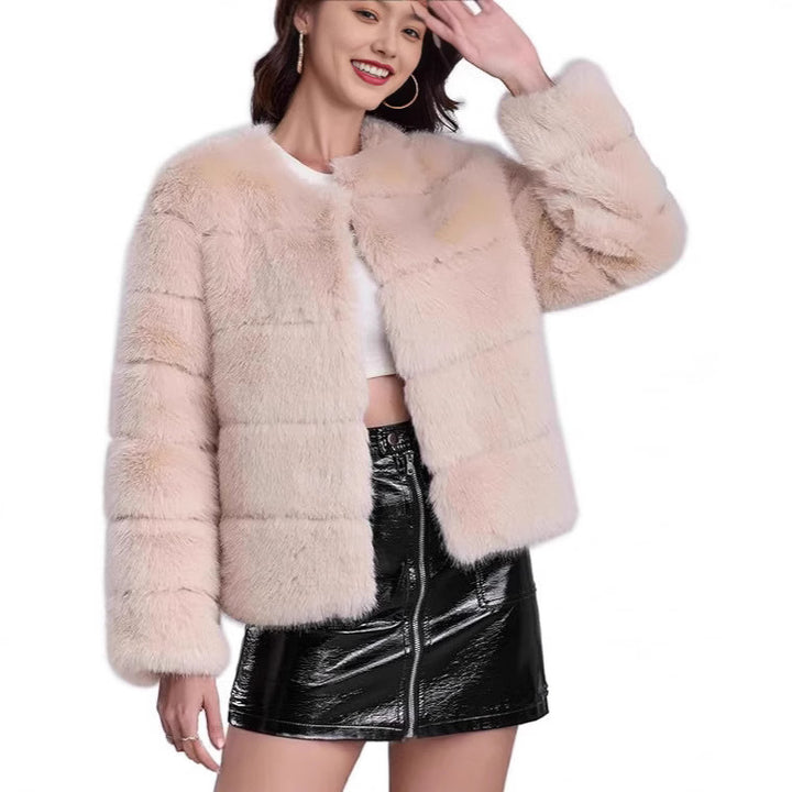 Ladies trendy Faux fur jacket Lune London