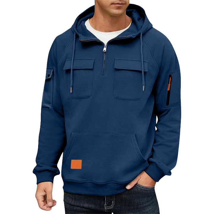Men's hoodie with practical pockets and chic sporty design