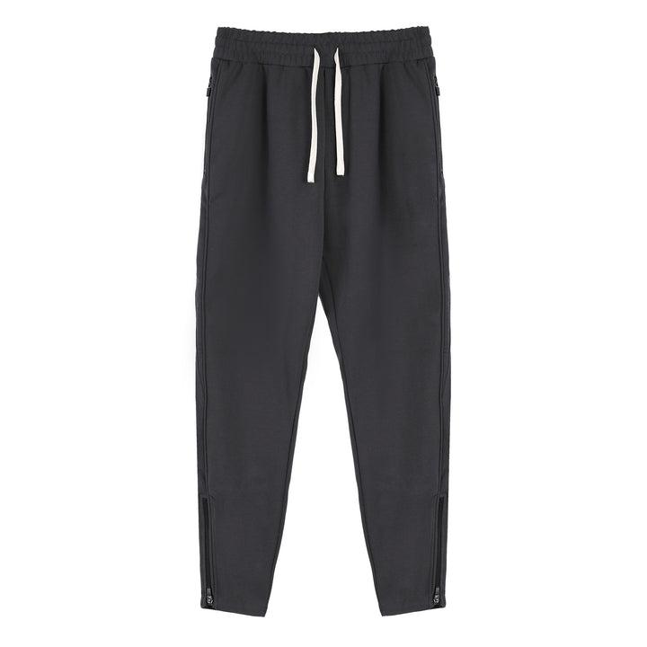 Sporty jogging pants for men with elastic waistband and side zip pockets Lune London