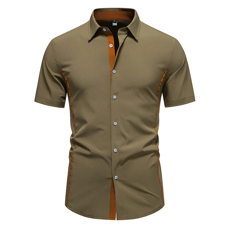 Men's Short Sleeve Shirt with Modern Cut Lune London