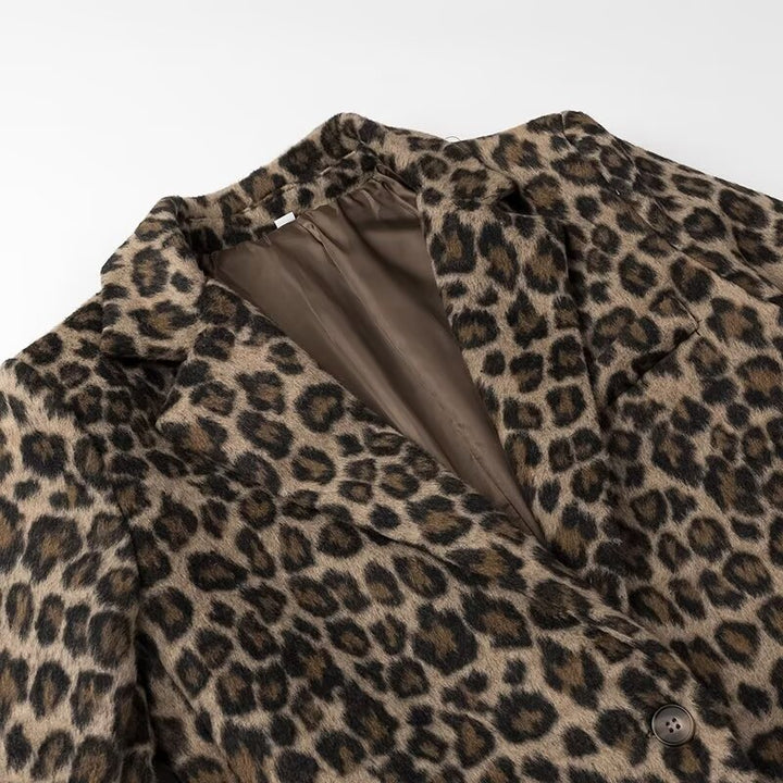 Veste blazer élégante pour femme à imprimé animal Chic & Stil