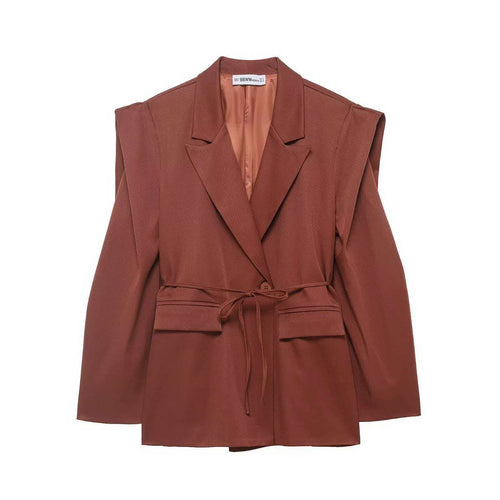 Veste blazer à la mode pour femmes avec coupe ajustée et manches larges Chic & Stil