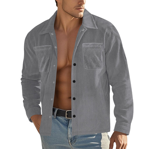 Corduroy jacket for men with practical chest pockets and structured design Amarae