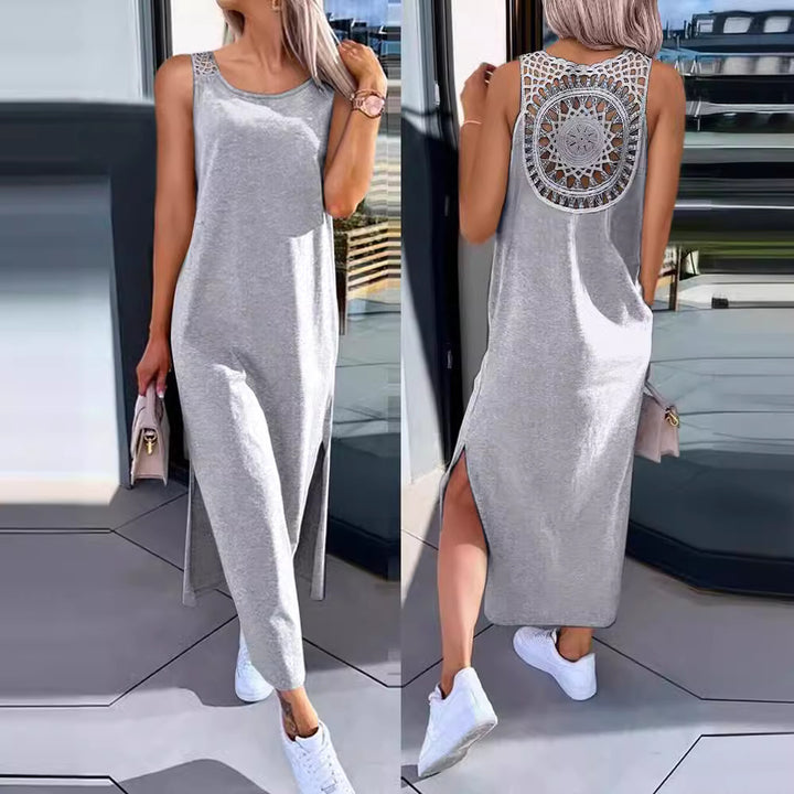 Lune London crochet back maxi dress for ladies