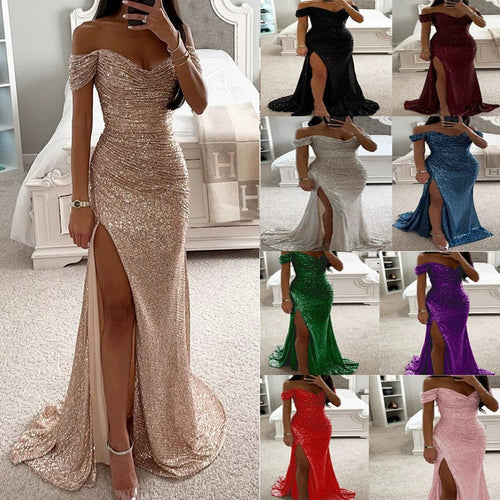 Women's Evening Dress with Shimmering Sequins Amarae