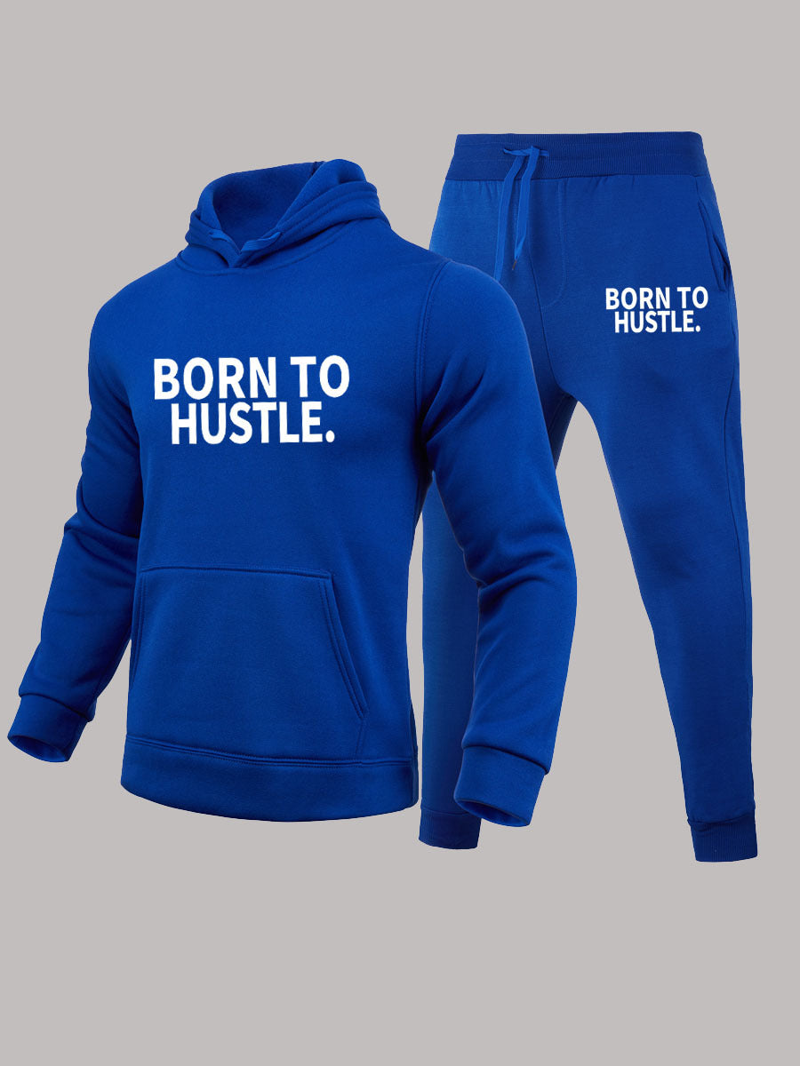 Men's sports outfit with a modern pattern and a motivational inscription Lune London