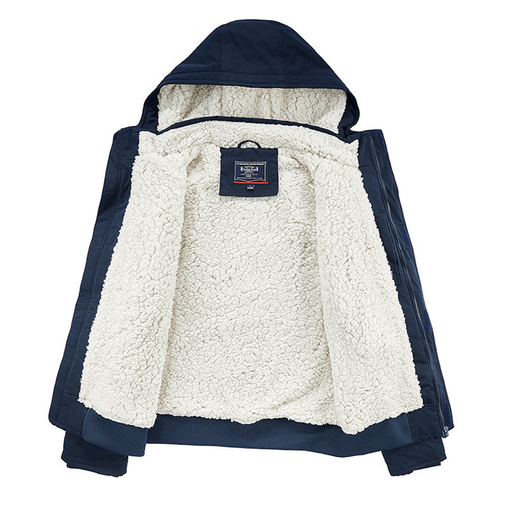 Technical transition jacket for men with warm inner lining Amarae