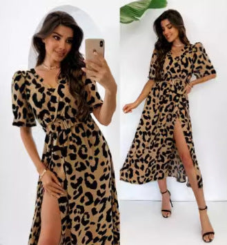 Lune London Leopard Print Maxi Dress for Women