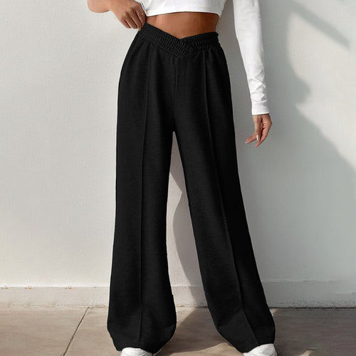 Loose-fitting leisure pants for women with elastic waistband Amarae