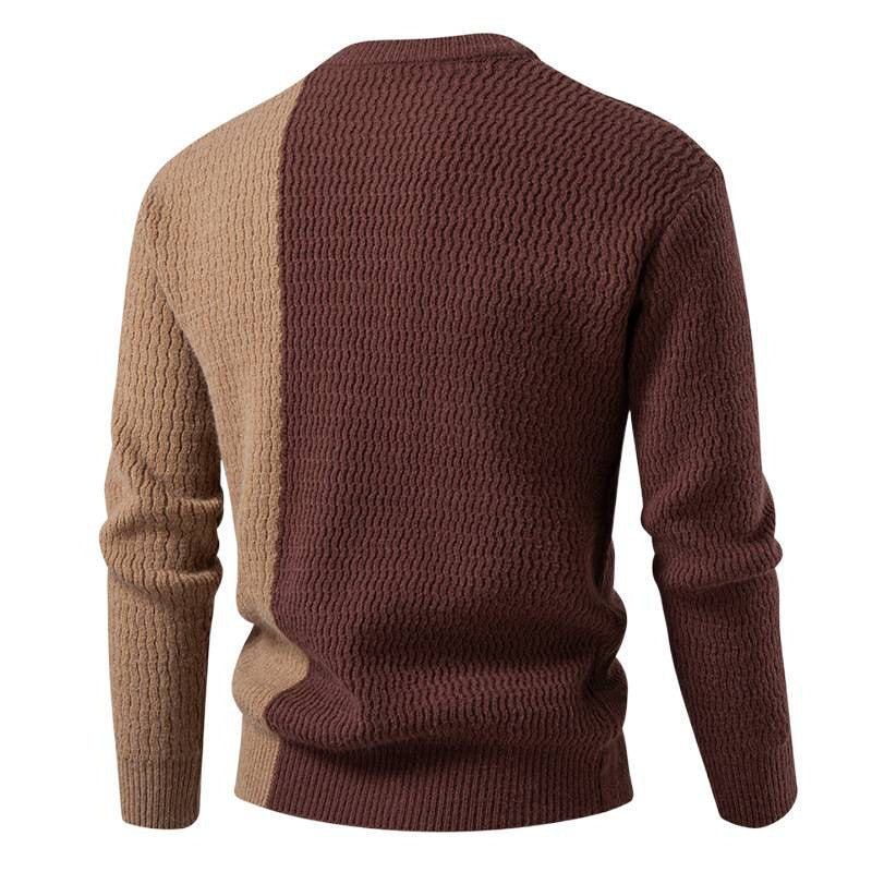 Fashion sweater for men with innovative structure design and unique decorative stripes Lune London