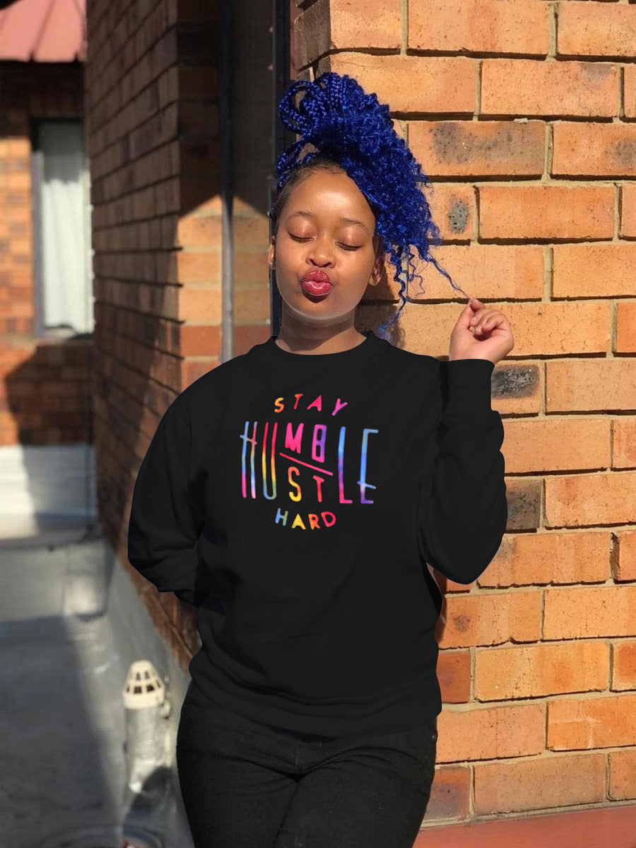 Hooded sweatshirt for women with motivational print Lune London