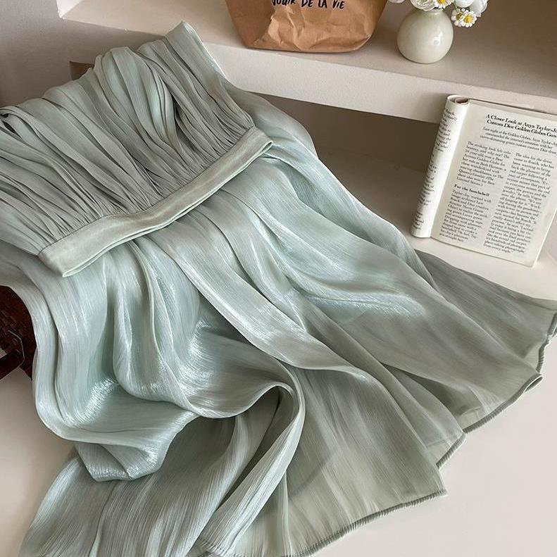 Robe maxi plissée pour femmes Chic & Stil