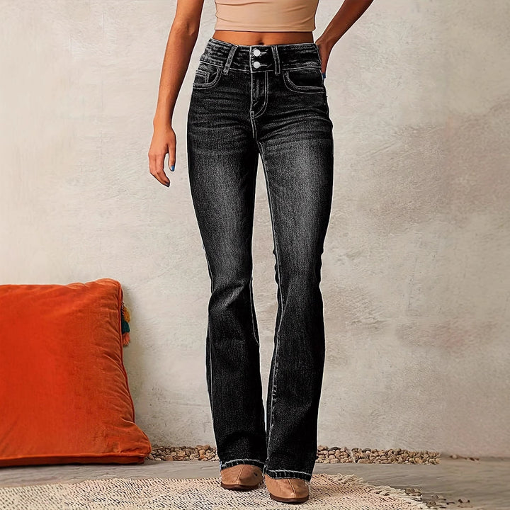 High waist bootcut jeans women Chic & Stil