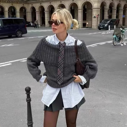 Pull surdimensionné confortable pour femmes Chic & Stil