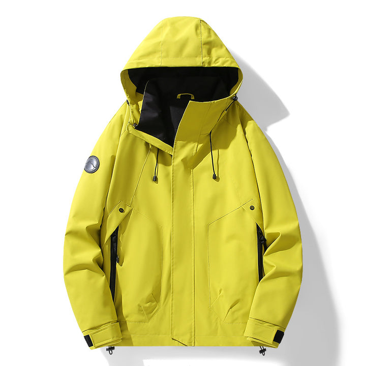 Men's multifunctional softshell parka with adjustable hood, wind and water-repellent membrane Amarae