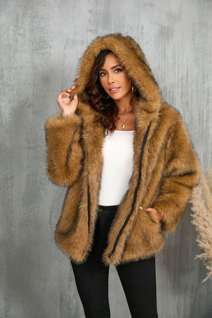 Ladies Cozy Hoodie Jacket Lune London