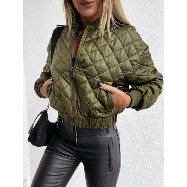 Quilted jacket for women with elastic waist and practical pockets Lune London