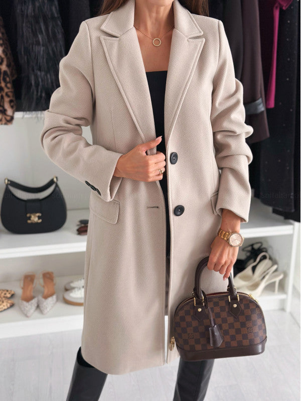 Ladies Elegant Wool Coat Lune London