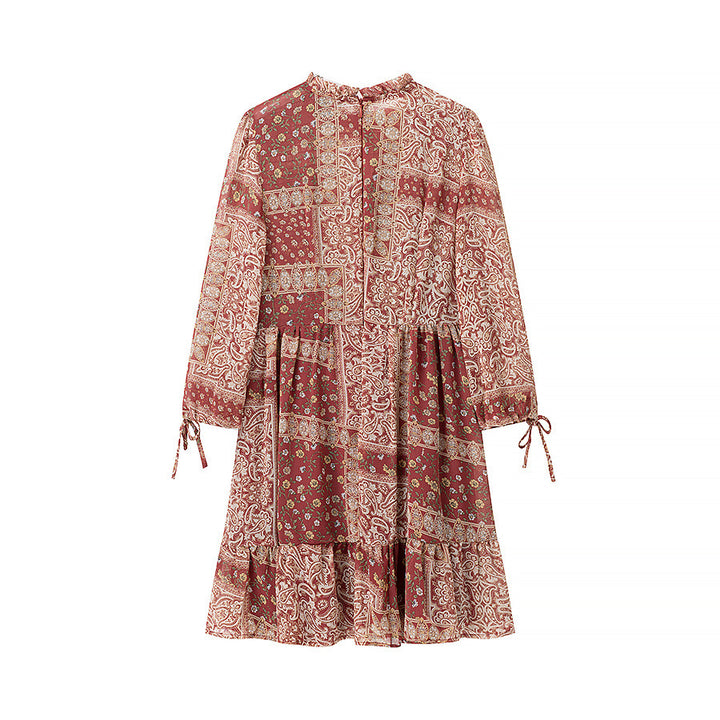 Robe patchwork pour femme avec jupe volumineuse Chic & Stil