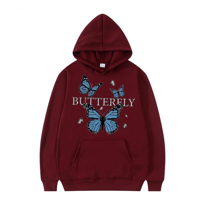 Women's hoodie with butterfly motif Chic & Stil