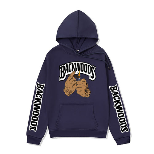 Women’s hooded sweater with creative graphic design and side kangaroo pockets Amarae
