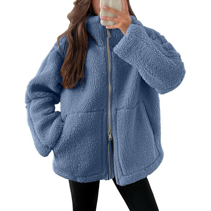 Ladies Cozy Teddy Jacket with Zipper Lune London