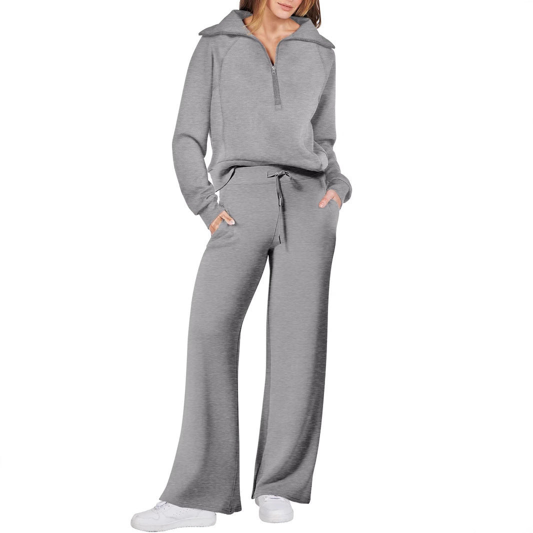 Lune London high-quality loose-fit women's sports set with high collar