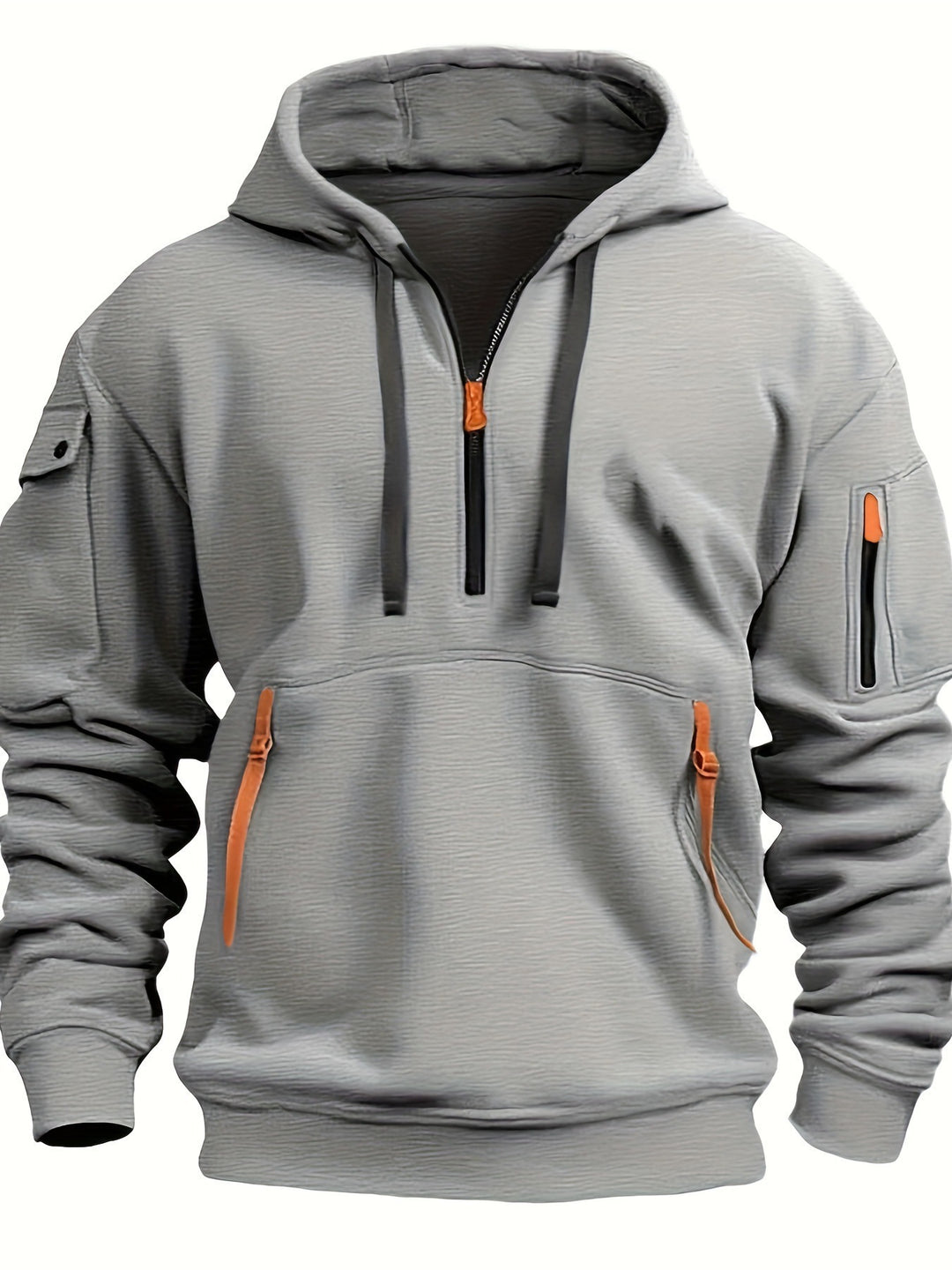Men's hoodie with practical zipper pockets Chic & Stil