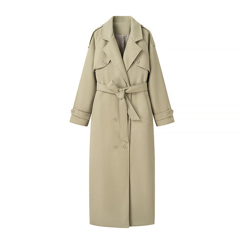 Women's trench coat with double breasted and practical belt Amarae