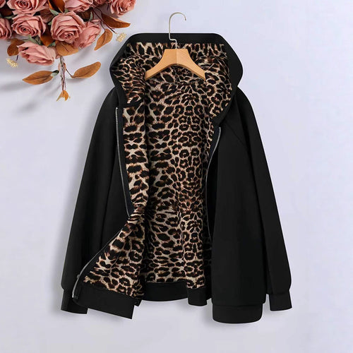 Veste en fleece confortable pour femmes avec doublure en animal Chic & Stil