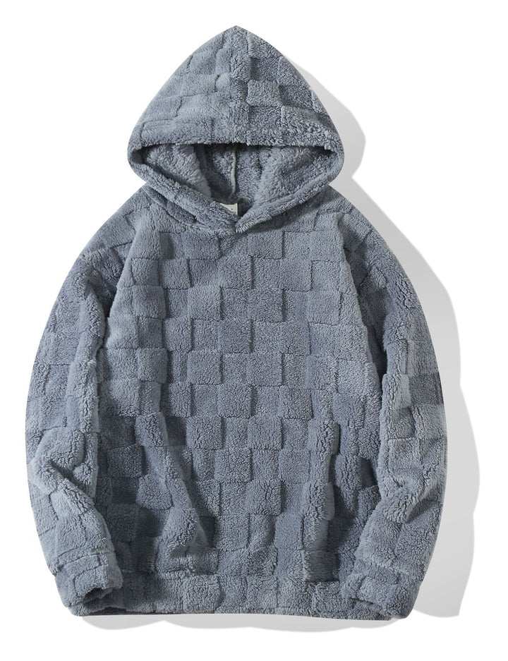 Men's cozy fleece hoodie with stylish ornate pattern Lune London