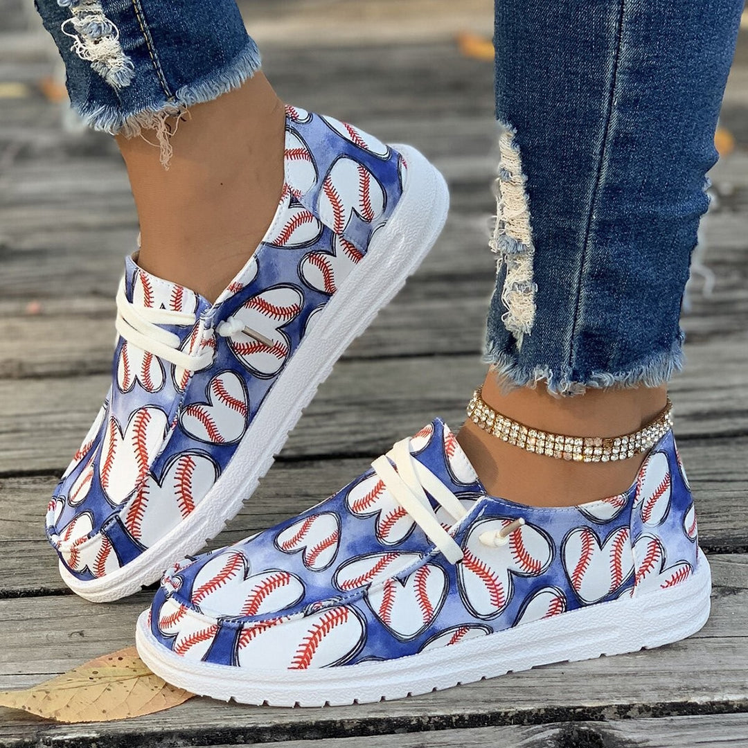 Women’s sneakers with creative baseball design Lune London