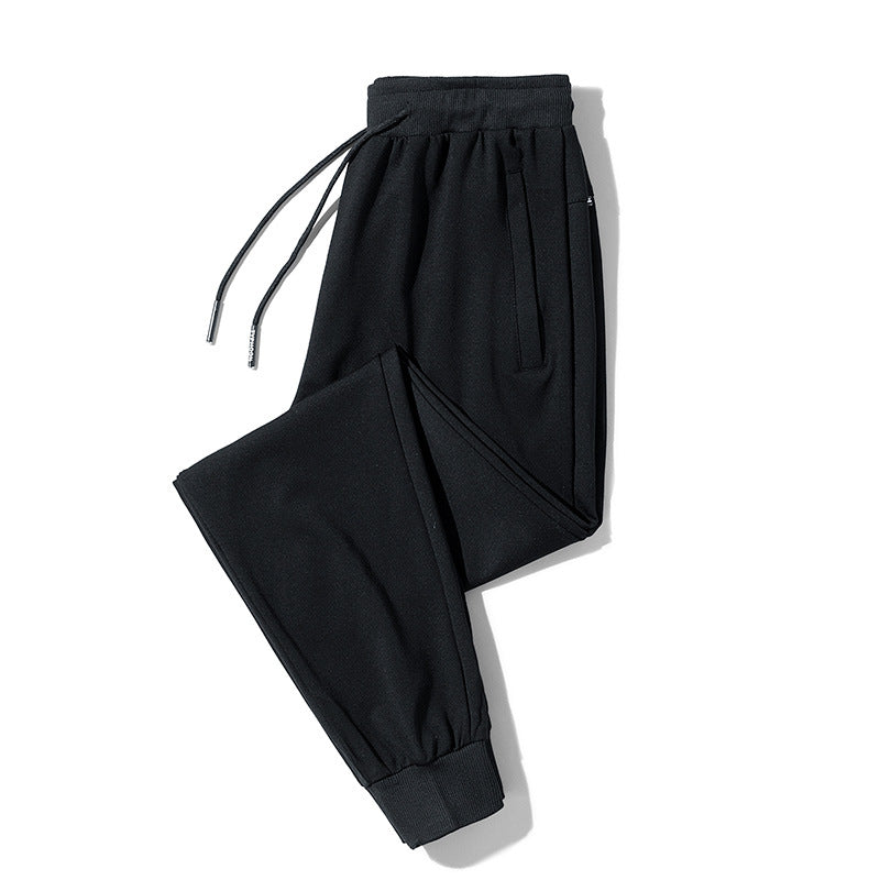Men's fleece jogging pants with drawstring, zippered pockets, and elastic cuffs Amarae