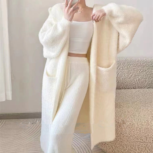 Gilet Fluffy Femme avec Poches Pratiques et Coupe Décontractée Chic & Stil