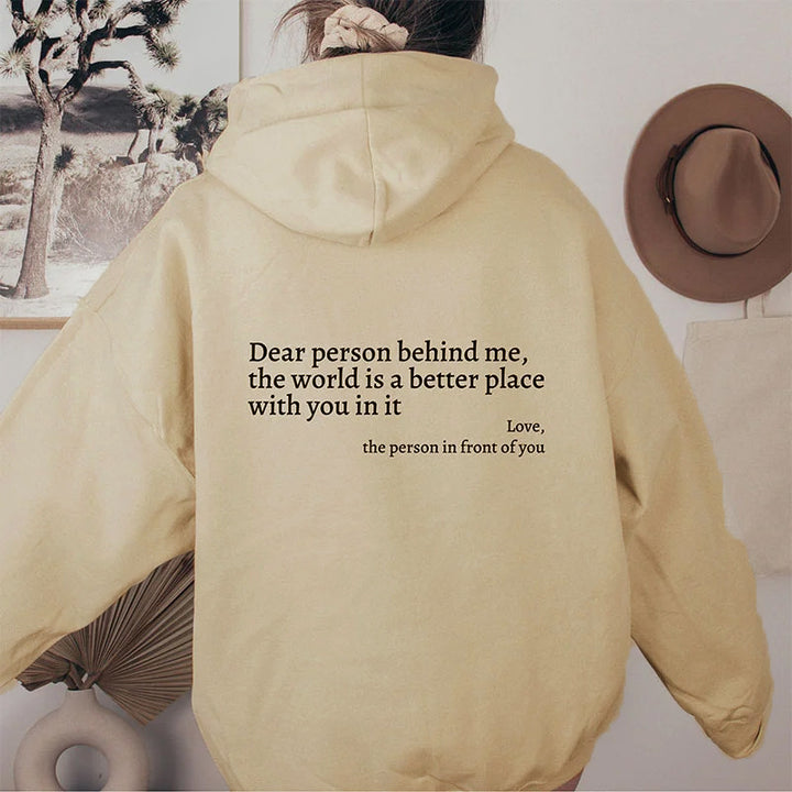 Ladies Oversized Hoodie with Chic Inspiring Writing