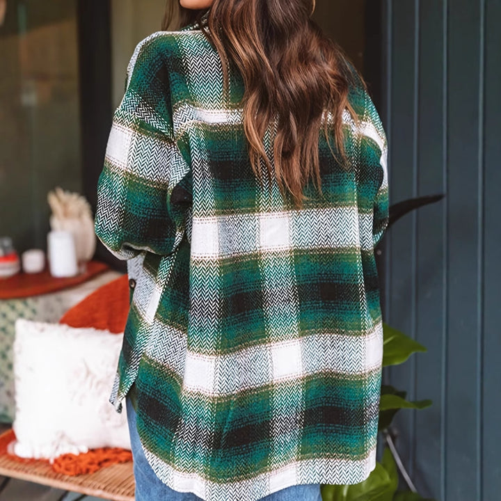 Ladies Chic and Stylish Checkered Shirt