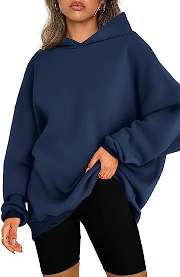 Oversized hoodie for women in soft sweatshirt material with dropped shoulders Lune London