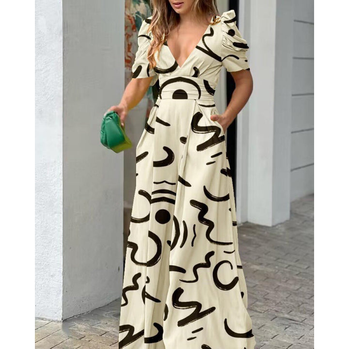 Tropical Floral Printed Maxi Dress Women Lune London