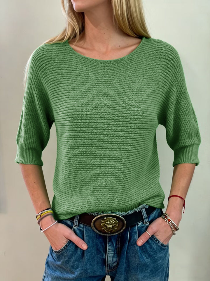 Pull en tricot décontracté pour femmes avec large poignet Chic & Stil