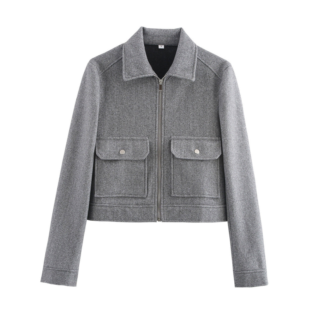 Women's down jacket with practical flap pockets Lune London