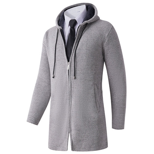 Casual hoodie jacket for men with exposed zipper and practical hood Amarae